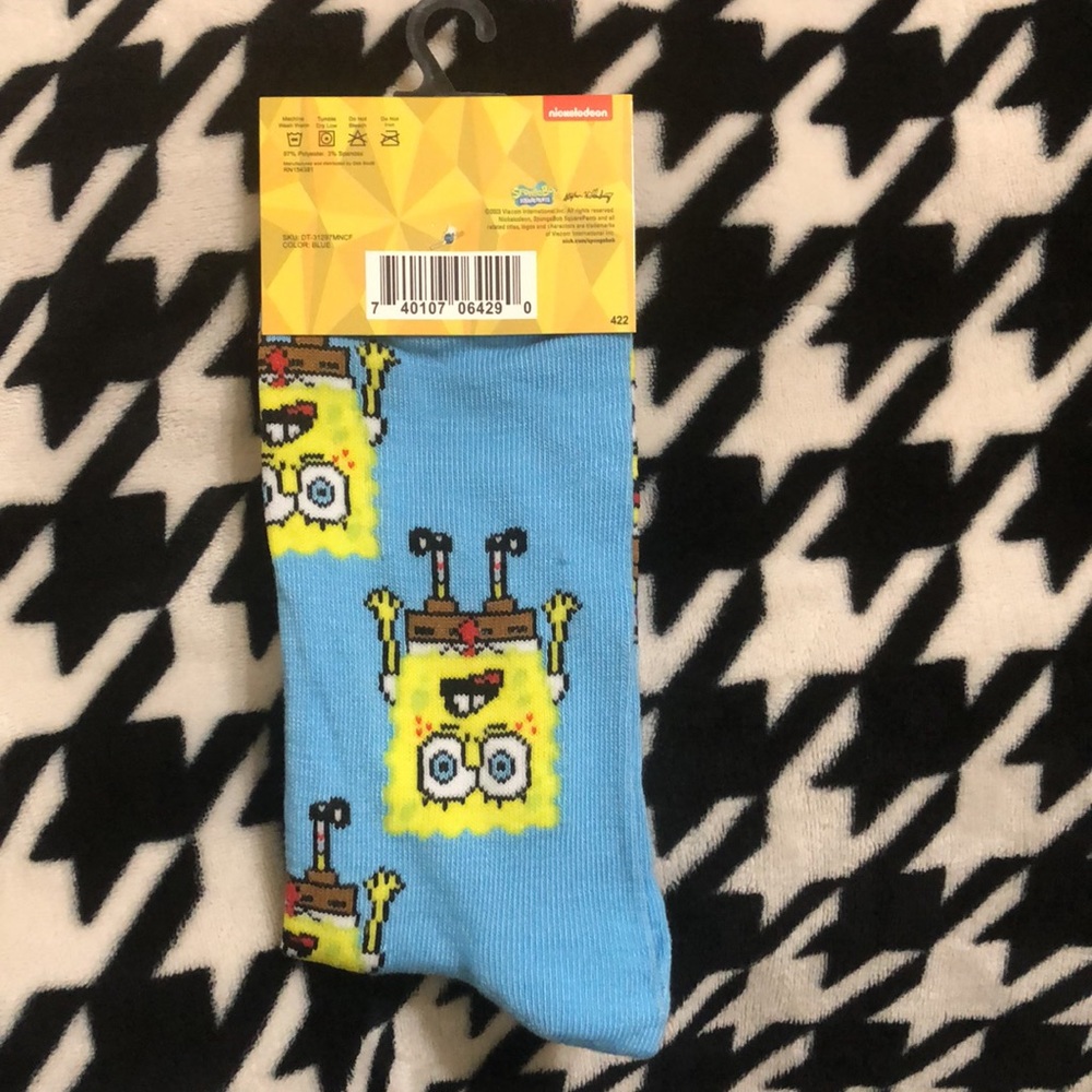 Sponge Bob SquarePants Character Socks - Picture 2 of 5